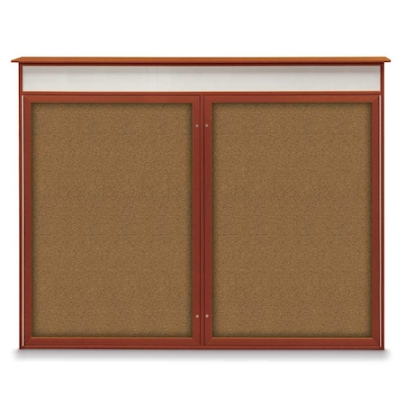 United Visual Products Single Door Enclosed Indoor Letterboard UV1124SD3036-SATIN-BLACK